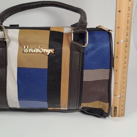 Mei&Ge Women's Multicolor Handbag Set W/Matching Wallet And Key Pouch - Picture 5 of 16